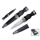 7.5″ overall, Color Gemstone Scottish Sgian-Dubh w/ Sheath [T230570] Fixed Blade Knife Canadian Distributor Green