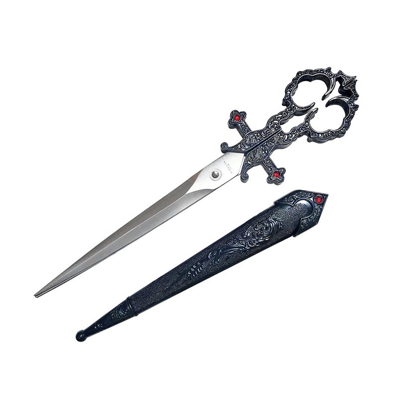 O 10 1/4″ Black Bodice Scissors Dagger  [T24001]