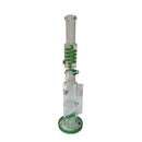 Xtreme | 18" Arctic Stream Duo Perc Freezable coil (TDO-033) Glass Bong Canadian Distributor Green