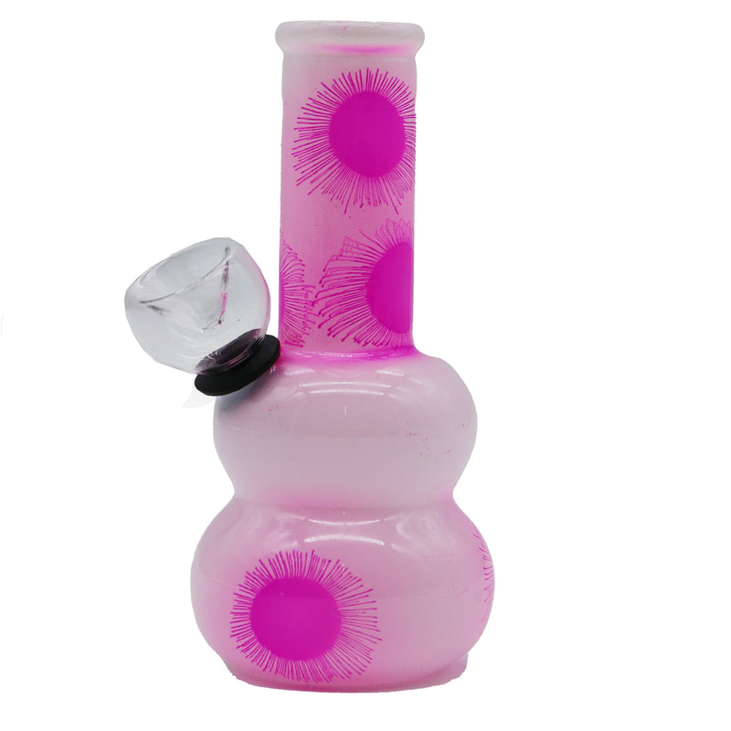 5” Sunflower Mini Water Pipe Round Base