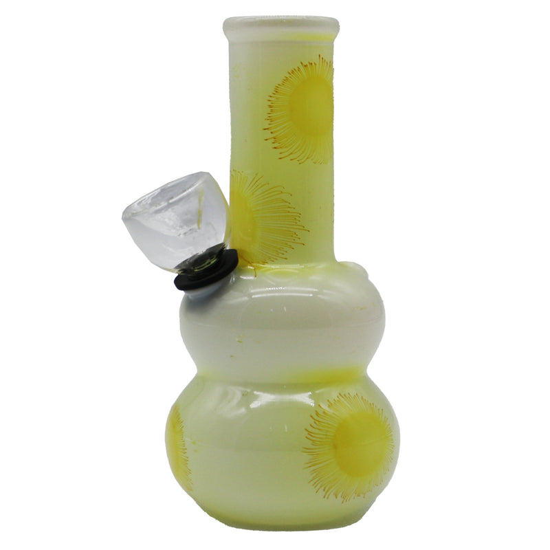 5” Sunflower Mini Water Pipe Round Base