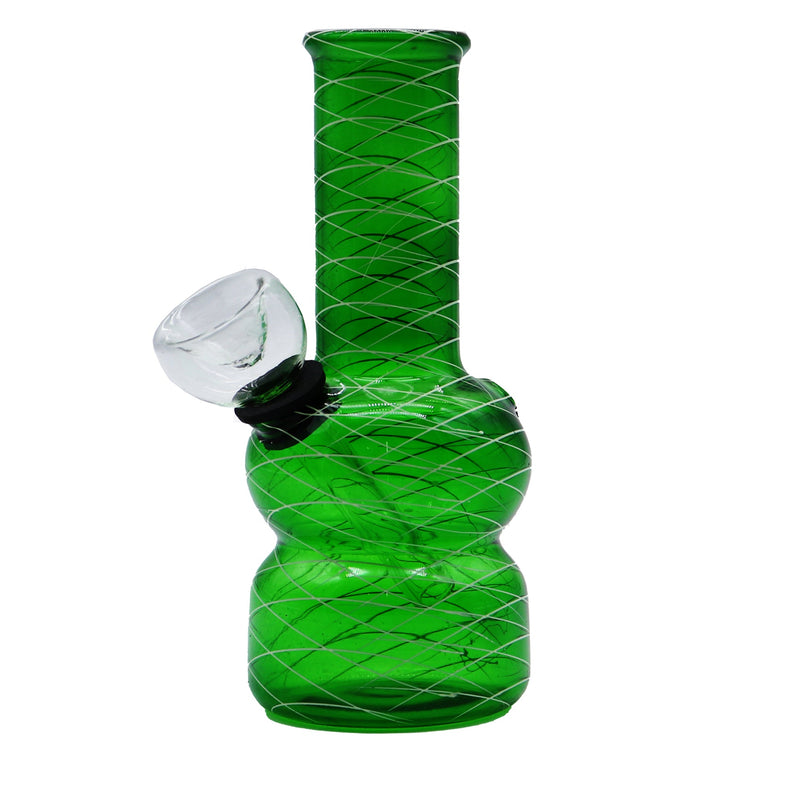 5” Striped Mini Water Pipe Pedestal Thick Base