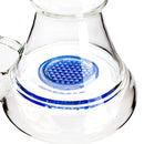 10" Infyniti Brand Water Pipe Tree Perk Stemless with Ice Catcher and Colored Honeycomb