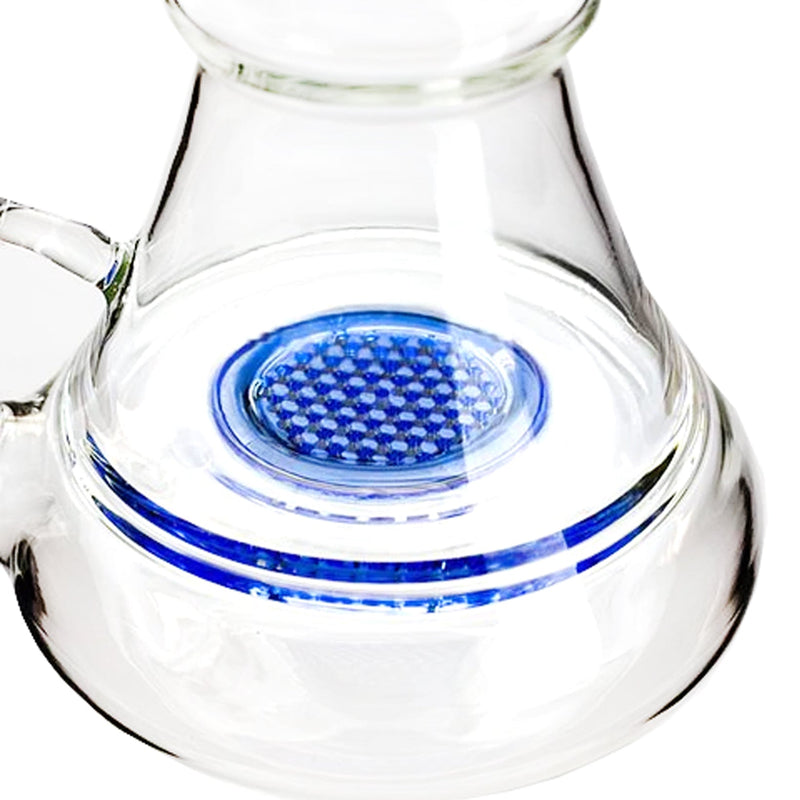 10" Infyniti Brand Water Pipe Tree Perk Stemless with Ice Catcher and Colored Honeycomb