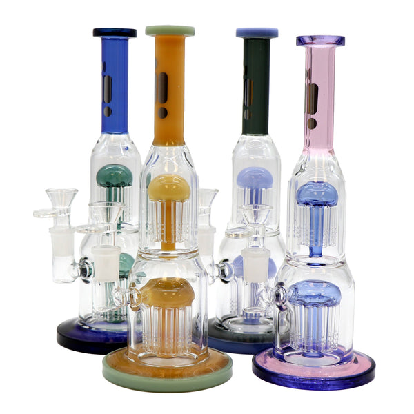 13" Water Pipe Two Perk, Stemless