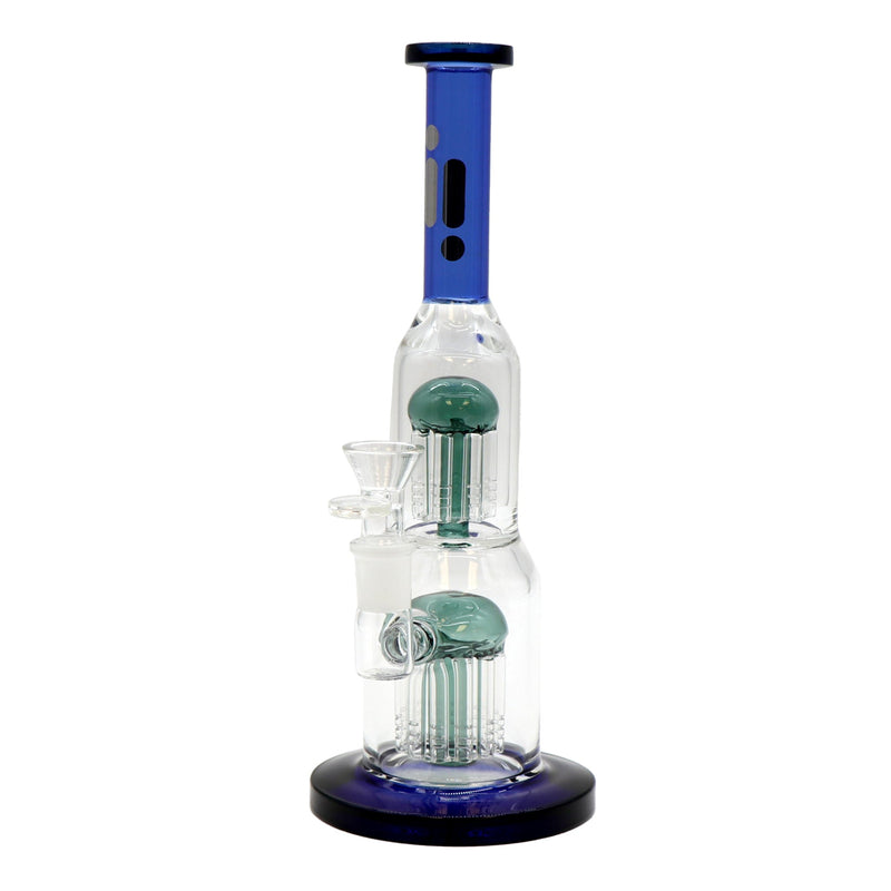 13" Water Pipe Two Perk, Stemless