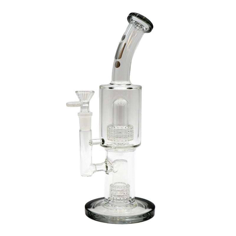 12" Infyniti Brand Water Pipe with Multi Barrel, Stemless Rig