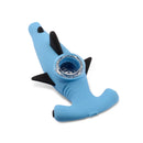 SC Lit Silicone 5" Hammerhead Shark Hand Pipe with glass bowl