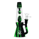 SC Lit Silicone 8.25" Lava Lamp Retro Water Pipe with glass pull out