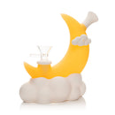 SC Lit Silicone 6.5" Glow in the Dark Moon Water Pipe