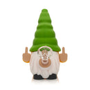 SC Lit Silicone 6" Give No Fux Gnome Water Pope with glass bowl