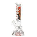 SC Castle Glassworks Tiger Moon 14" 5mm Beaker Bong