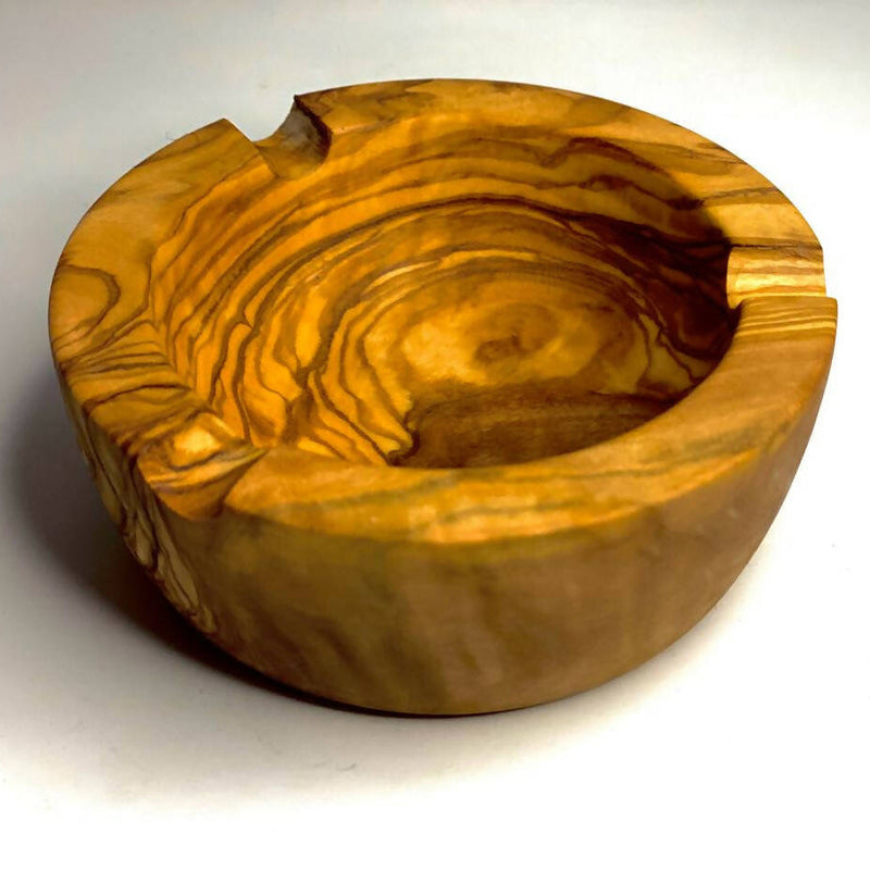 O Olive Wood Ash Tray/Smoker's Gift