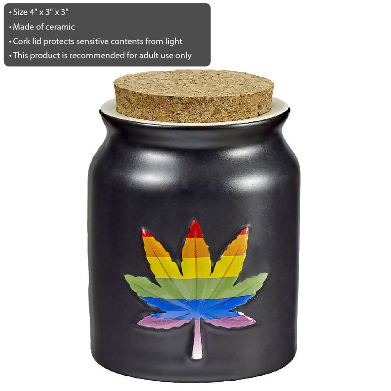 O RAINBOW LEAF STASH JAR