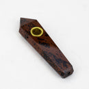 Acid Secs - Crystal Stone Smoking Pipe without choke hole Quartz · Stone Pipe Acid Secs Productions Inc. Mahogany Obsidian