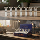 Xtreme | 14MM Male Funnel Clear Bowl With Rings – Assorted Box of 8 (CC50 – Bowl Display) Bowl · Popper Canadian Distributor