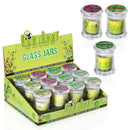 Bamboo Wood Glass Storage Jars (BOX030-S-GRS) Jar The MST Default Title