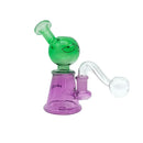 HYDRO | 4.8" Colored Glass Mini Rig (MST205) Glass Rig The MST Green + Purple