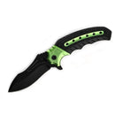 MSK057 - Green & Black Curved Folding Knife Folding Knife The MST Default Title