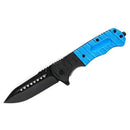 MSK079 - Blue & Black Textured Folding Knife Folding Knife The MST Default Title