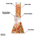 SC Castle Glassworks Mushroom Vibes 12" 5mm Beaker Bong