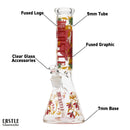 SC Castle Glassworks Vixen 14" 5mm Beaker Bong
