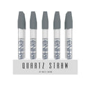 WHITE RHINO | Glass Dab Straw with silicone cap - 25ct Blunt Cannatron