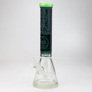 WENEED®-16" Memento Mori Beaker 7mm Glass Bong WENEED® Green/Aqua