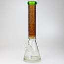WENEED®-16" Memento Mori Beaker 7mm Glass Bong WENEED® Green/Yellow