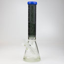 WENEED®-16" Memento Mori Beaker 7mm Glass Bong WENEED® Jade Blue/Black
