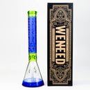 WENEED®-18" Cipher Text Beaker 7mm Glass Bong WENEED®