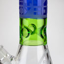 WENEED®-18" Cipher Text Beaker 7mm Glass Bong WENEED®