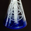 WENEED®-18" Cipher Text Beaker 7mm Glass Bong WENEED®