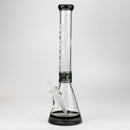 WENEED®-18" Transparent Crucifix Beaker 7mm Glass Bong WENEED® Black