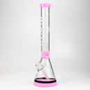 WENEED®-18" Transparent Crucifix Beaker 7mm Glass Bong WENEED® Pink