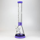 WENEED®-18" Transparent Crucifix Beaker 7mm Glass Bong WENEED® Purple