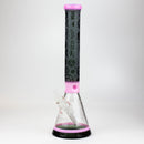 WENEED®-19" High Gear Beaker 7mm Glass Bong WENEED® Pink/Black