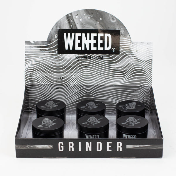 O WENEED®-Metallic Skull Grinder 4pts 6Pack