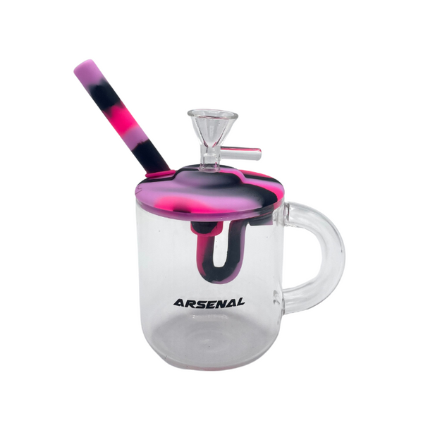 4" Arsenal Assorted Colours Silicon Kettle Bong