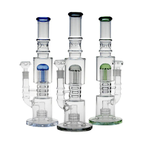 16" Glass Bong – 10-Arm Tree Perc with Matrix Perc for Maximum Filtration Glass Bong ONE