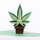 Intricate Greetings | Cannabis Leaf 3D pop-up Cards-Birthday Holiday · Anniversary Intricate Greetings
