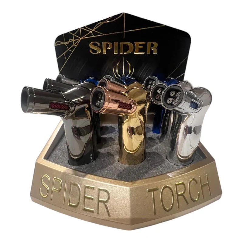 Spider | Refillable Torch Lighter – Metallic Jet Flame Edition [SP-8011] Torch The MST
