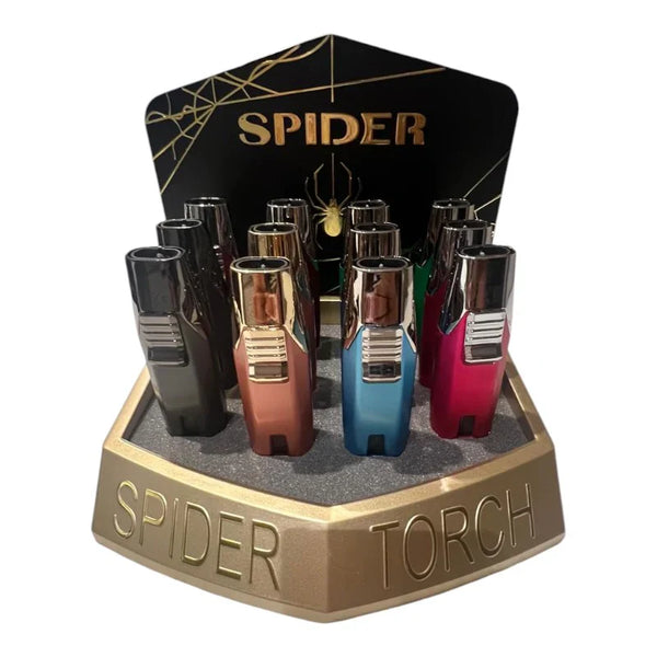 Spider | Refillable Torch Lighter – Color Metallic Edition [SP-661] Torch The MST