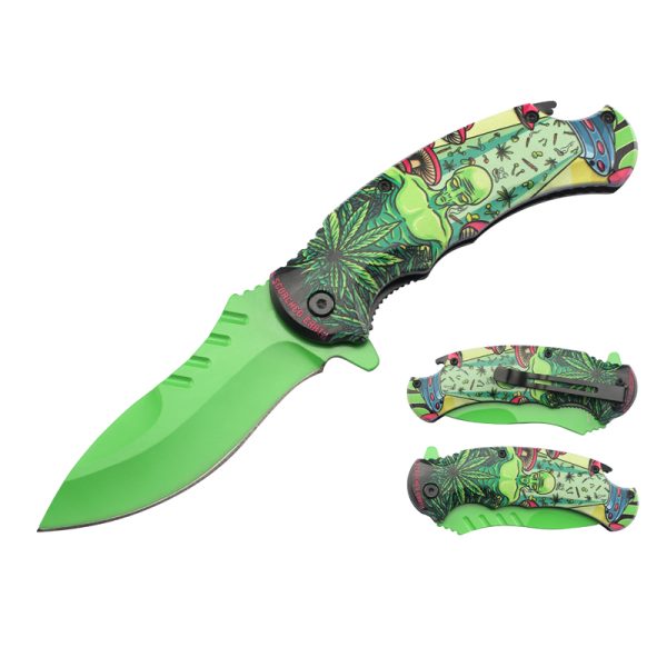 Xtreme | 8.4″ Folding Pocket Knife – Printed Handle with Liner Lock & Pocket Clip (XTR-DES-1x) Folding Knife Canadian Distributor DES-12