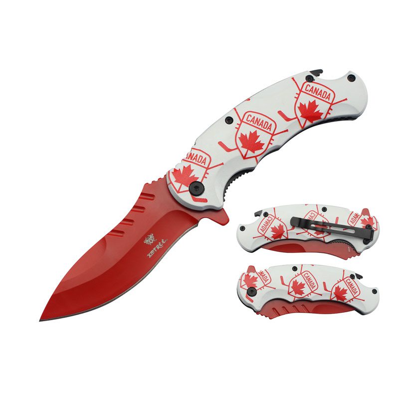 Xtreme | 8.8″ Folding Pocket Knife – Clip Point Blade with Aluminum Handle & Pocket Clip (XTR-DES-7) Folding Knife Canadian Distributor DES-8