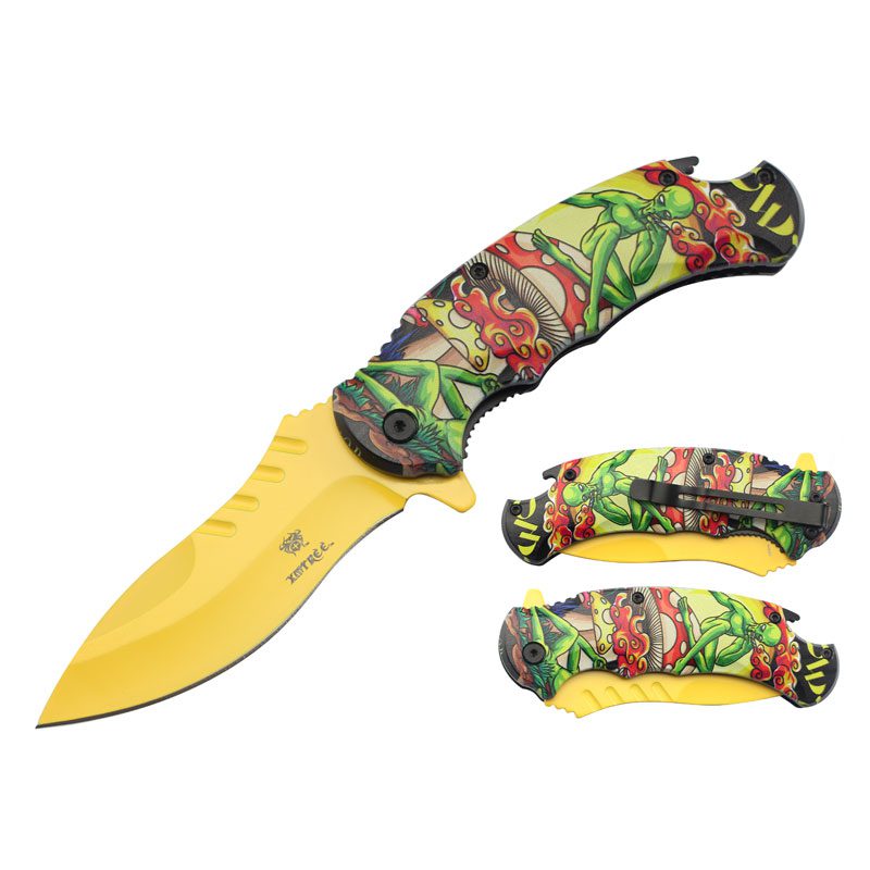 Xtreme | 8.8″ Folding Pocket Knife – Clip Point Blade with Aluminum Handle & Pocket Clip (XTR-DES-7) Folding Knife Canadian Distributor DES-9