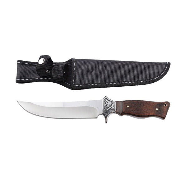 Xtreme | 12″ Hunting Knife – Fixed Blade with Engraved Guard & Chestnut Wood Handle (XTR-HKN069) Fixed Blade Knife Canadian Distributor