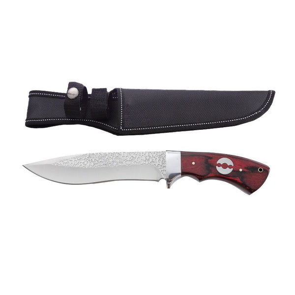 Xtreme | 9″ Hunting Knife – Fixed Blade with Wooden Handle & Sheath (XTR-HKN078) Fixed Blade Knife Canadian Distributor