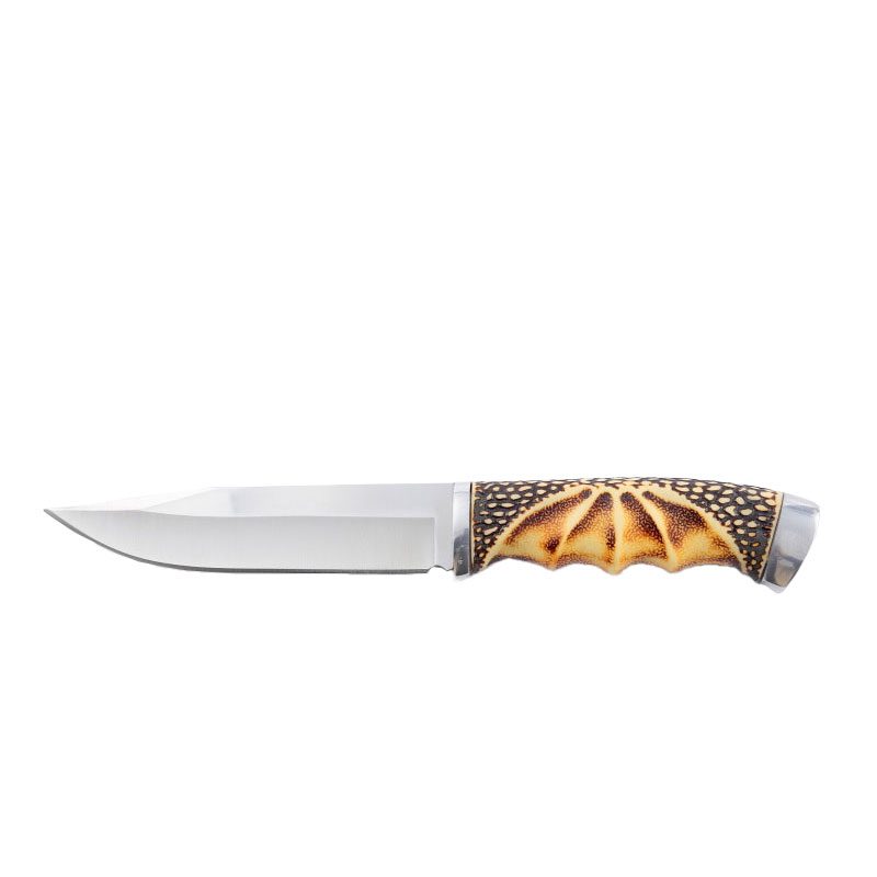 Xtreme | 11.06″ Hunting Knife – Fixed Blade with Curved Wooden Handle & Sheath (XTR-HKN079) Fixed Blade Knife Canadian Distributor