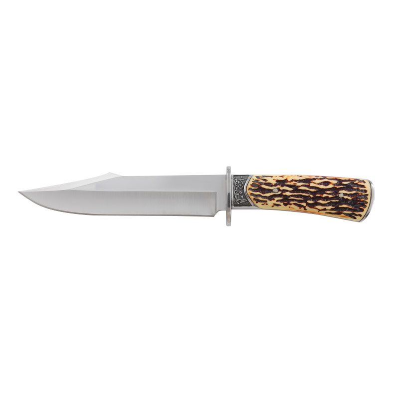 Xtreme | 12″ Hunting Knife – Fixed Blade with Faux Bone Handle & Sheath (XTR-HKN083) Fixed Blade Knife Canadian Distributor